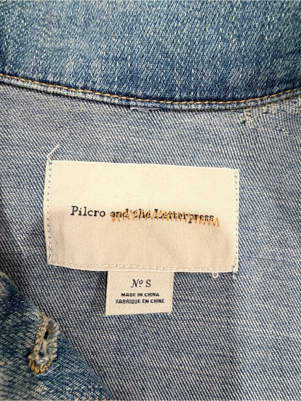 Pilcro and the Letterpress Light Blue Denim Jacket - Picture 2 of 6
